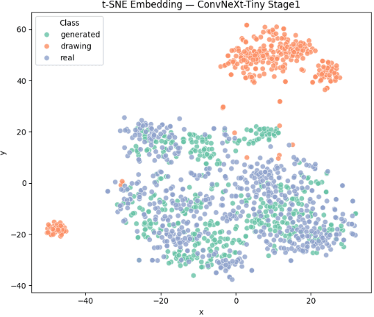t-SNE feature embeddings