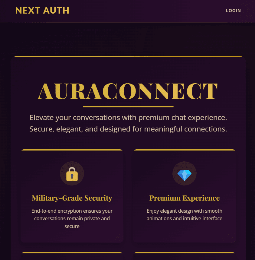Secure login interface with validation