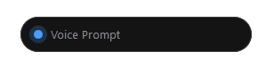 Recording state with animated waveform indicator