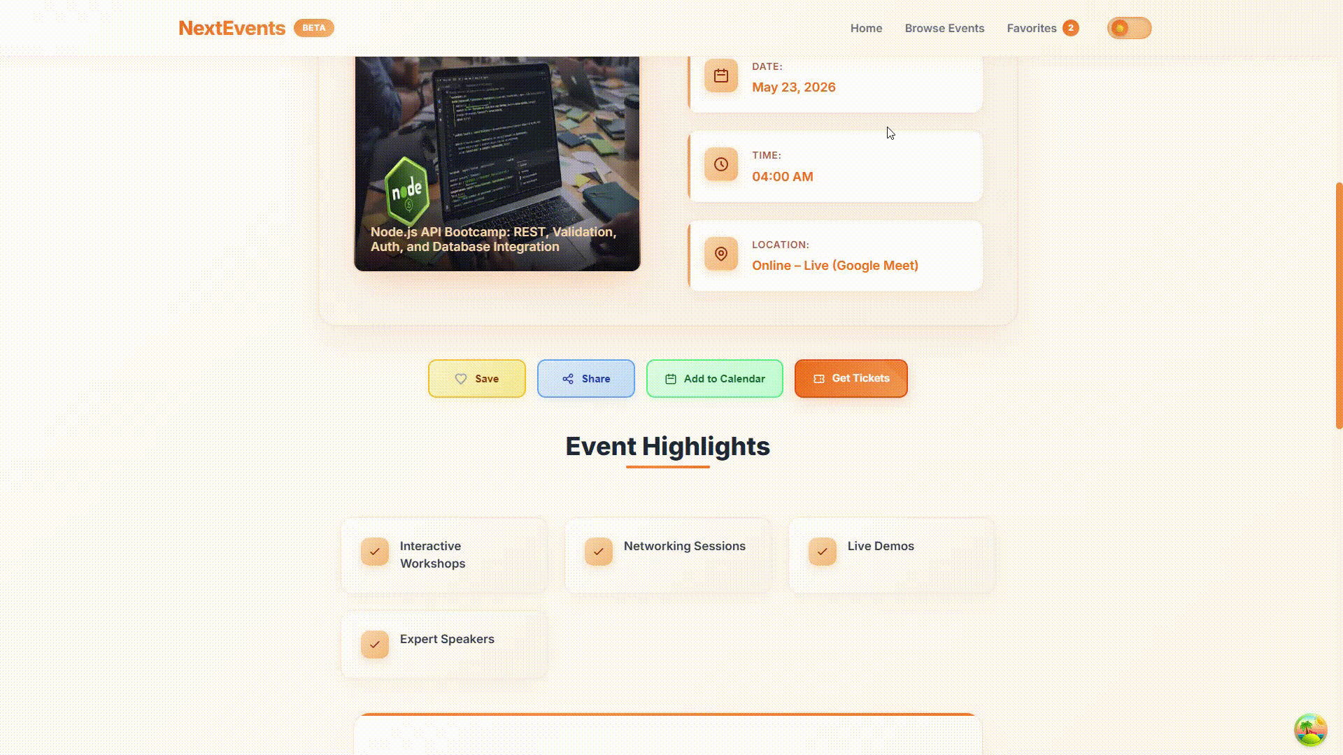 Real-time comments system