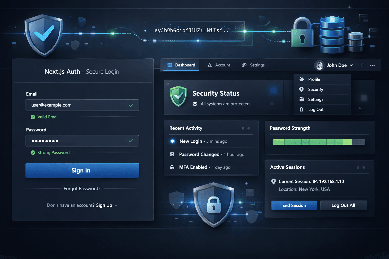 Next.js Authentication System - Complete JWT Security Implementation