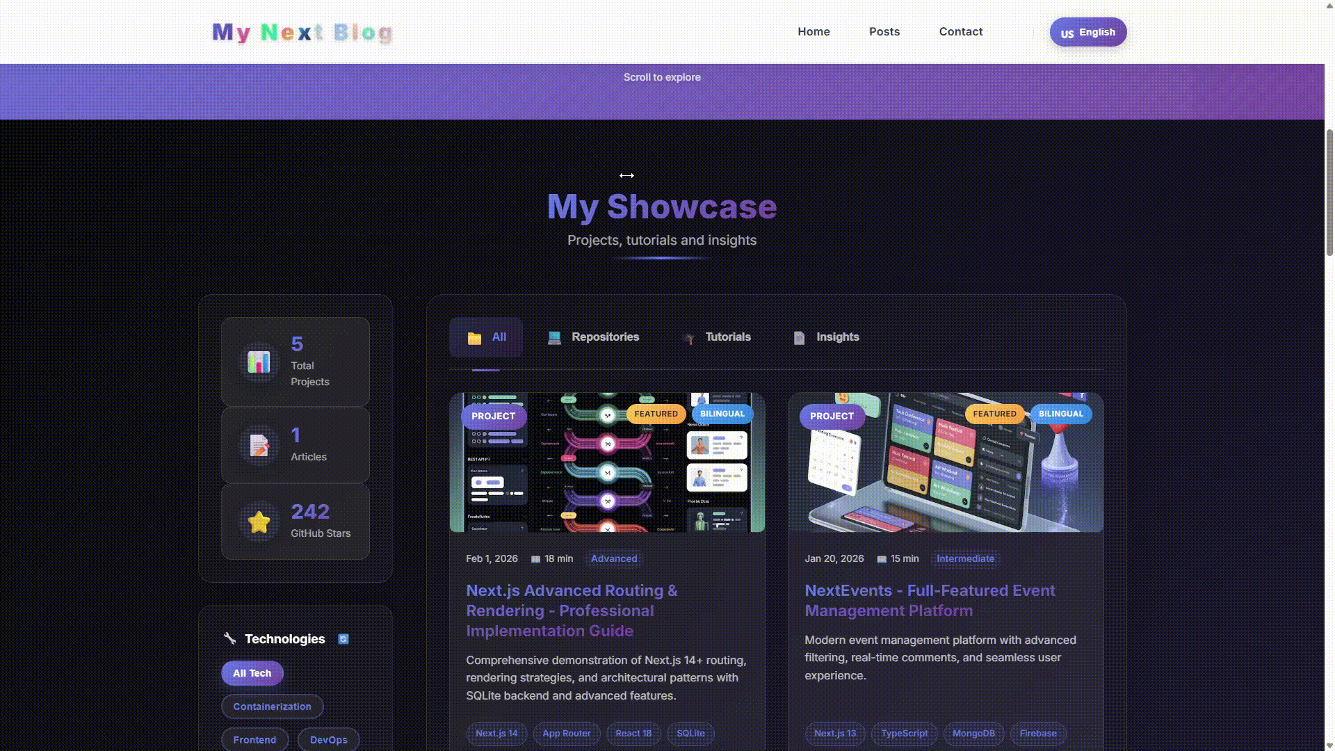 Interactive filtering system with technology rotation